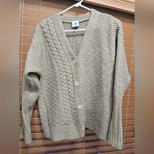 Cabi Cable Knit Button-Up Cardigan